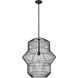 Orsay 1 Light 24 inch Matte Black Pendant Ceiling Light