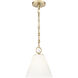 Alaric 1 Light 10 inch Modern Gold Pendant Ceiling Light