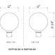 Laurent 1 Light 15.75 inch Black Outdoor Post Mount Fixture