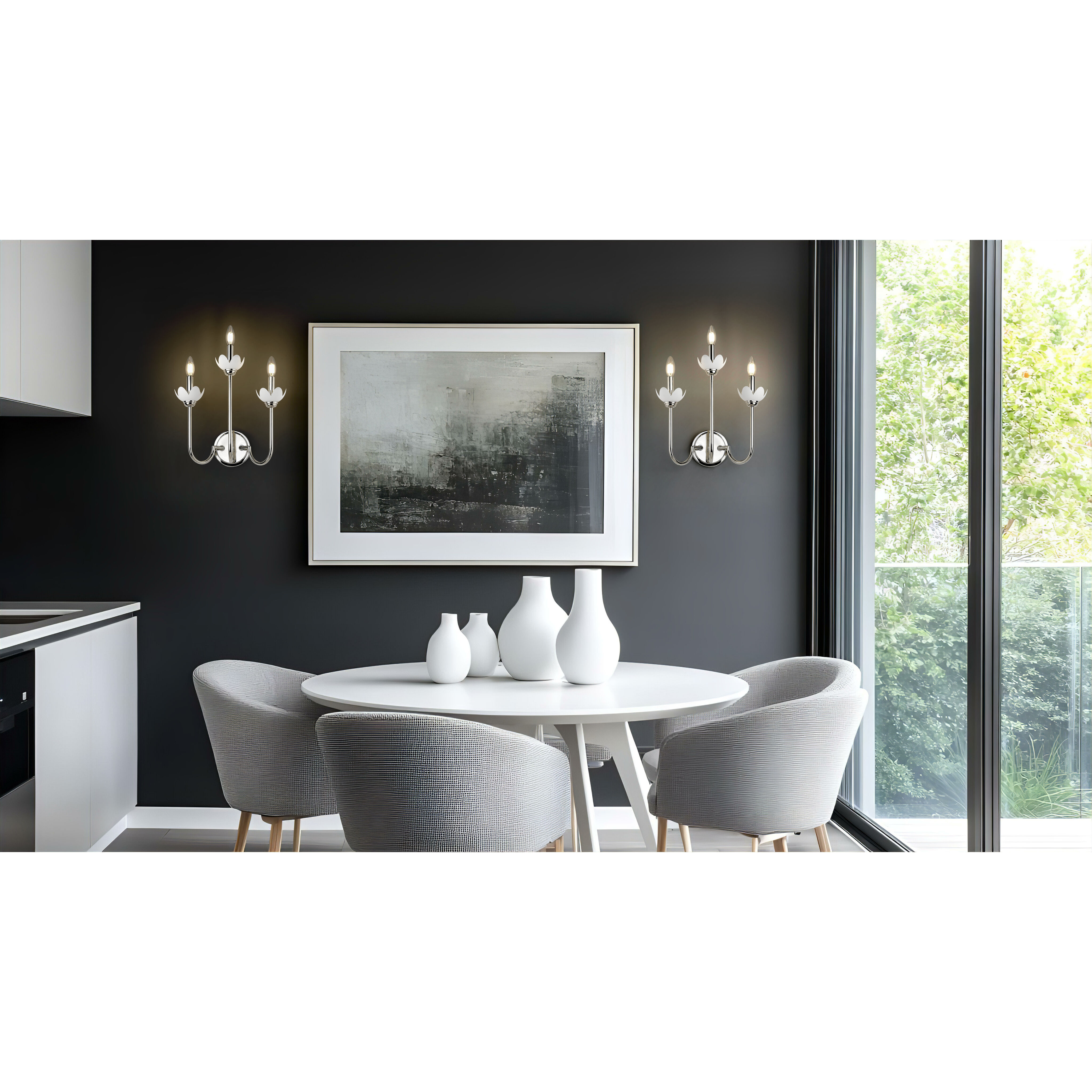 Allistair Wall Sconce Wall Light in Polished Nickel