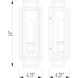 Titania 1 Light 4.75 inch Black and Brushed Nickel Wall Sconce Wall Light