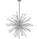 Soleia 10 Light 36.88 inch Chrome Chandelier Ceiling Light in 26.4