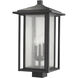Aspen 3 Light 20.87 inch Black Outdoor Post Mount Fixture