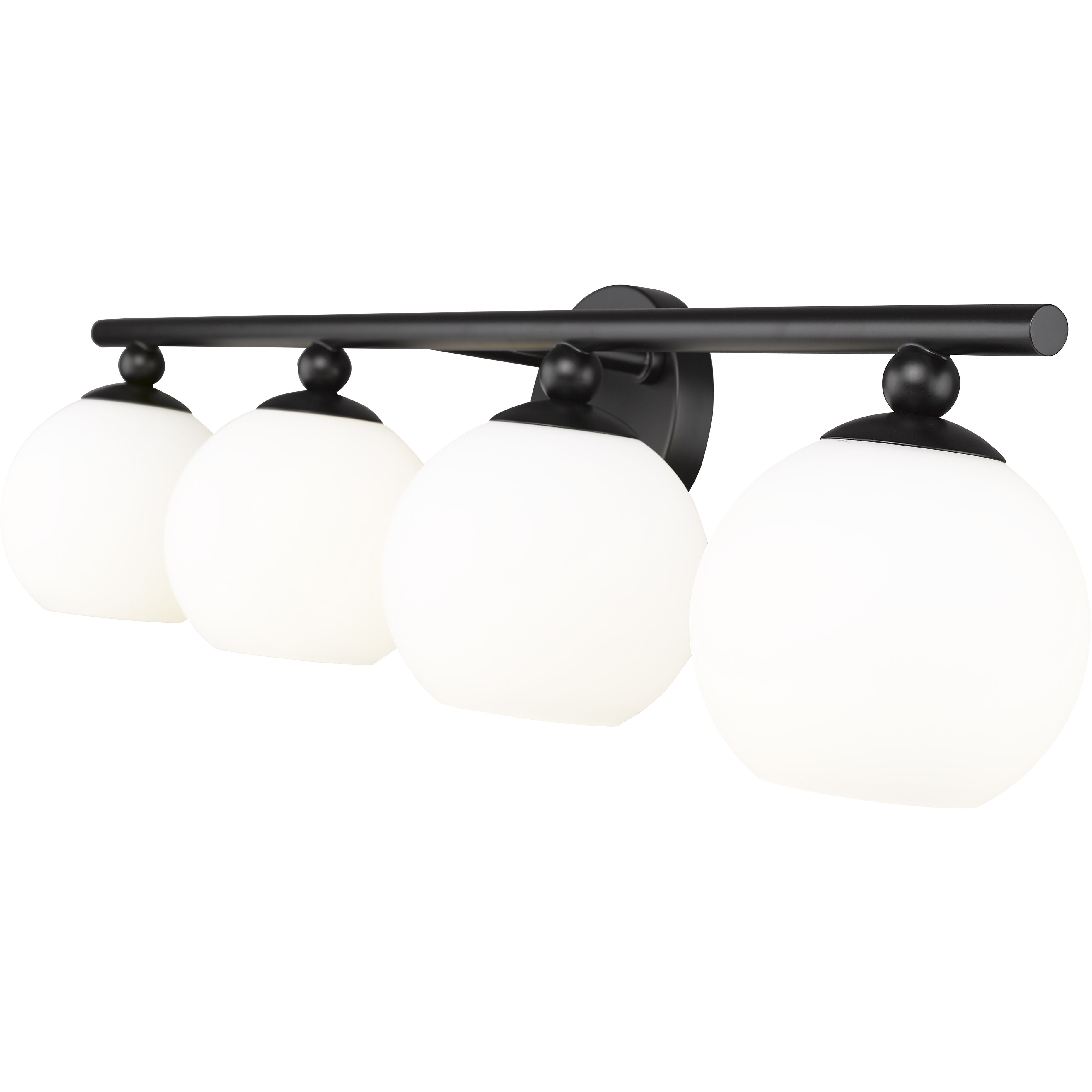 Neoma 4 Light 30 inch Matte Black Vanity Wall Light