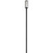 Aura 1 Light 143.75 inch Black Outdoor Post Mounted Fixture in G9