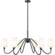 Gianna 6 Light 32 inch Matte Black Chandelier Ceiling Light