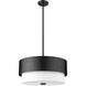 Counterpoint 3 Light 18 inch Matte Black Pendant Ceiling Light