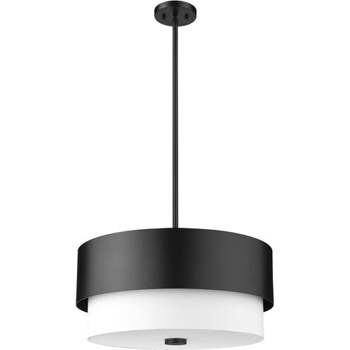 Counterpoint 3 Light 18 inch Matte Black Pendant Ceiling Light
