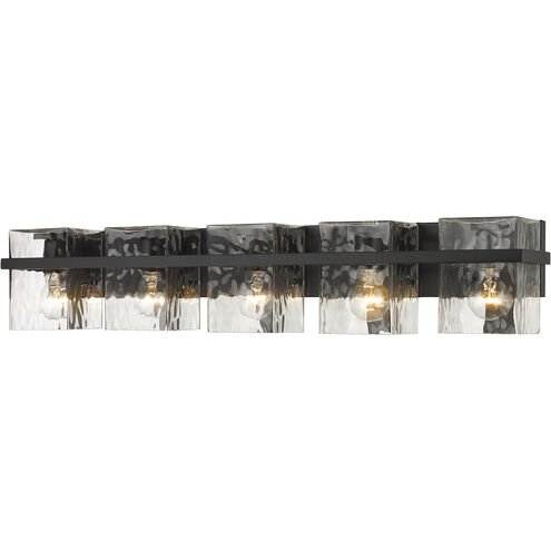 Bennington 5 Light 36.25 inch Matte Black Vanity Wall Light