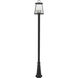 Broughton 4 Light 116.5 inch Black Outdoor Post Mounted Fixture