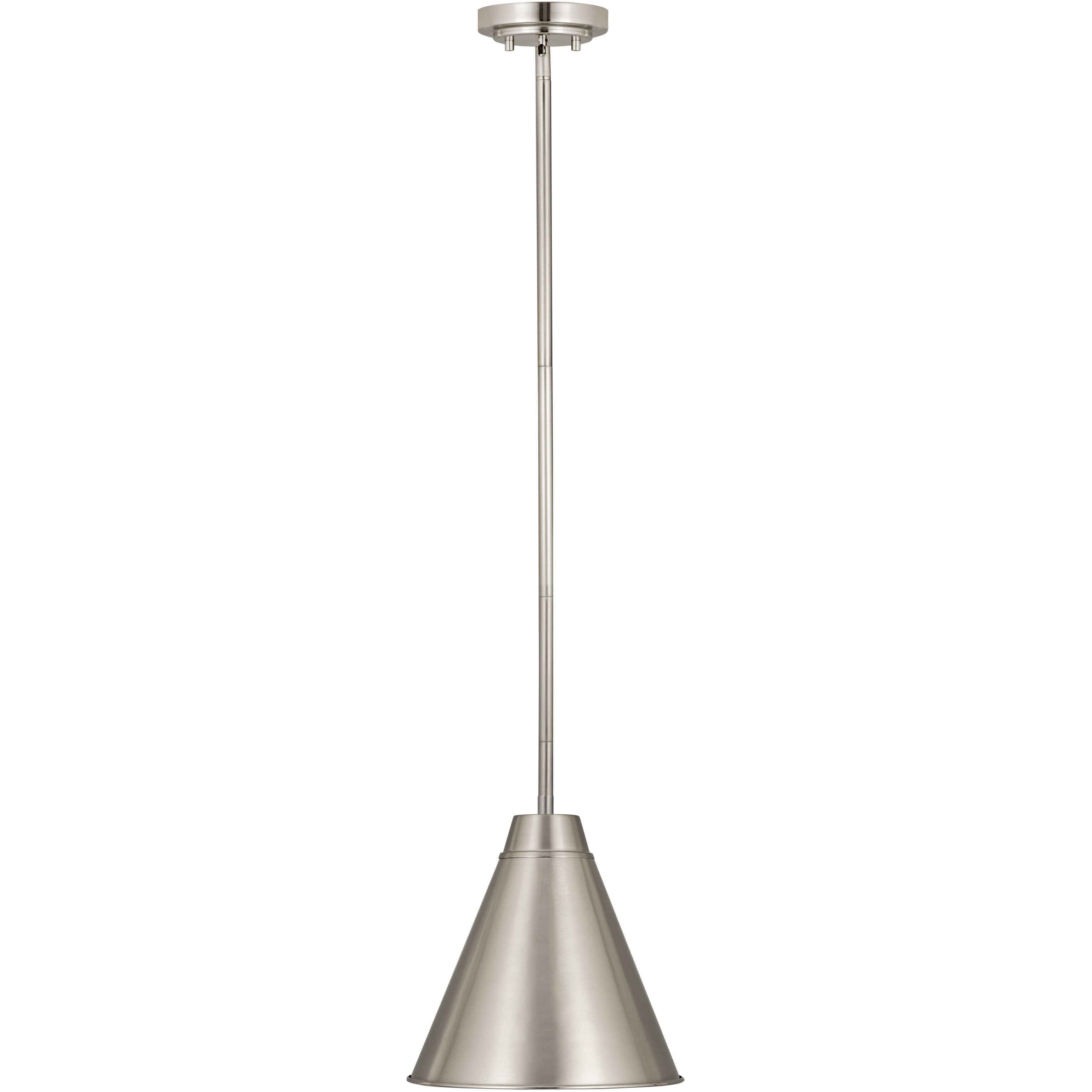 Eaton 1 Light 12 inch Brushed Nickel Pendant Ceiling Light