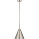 Eaton 1 Light 12 inch Brushed Nickel Pendant Ceiling Light