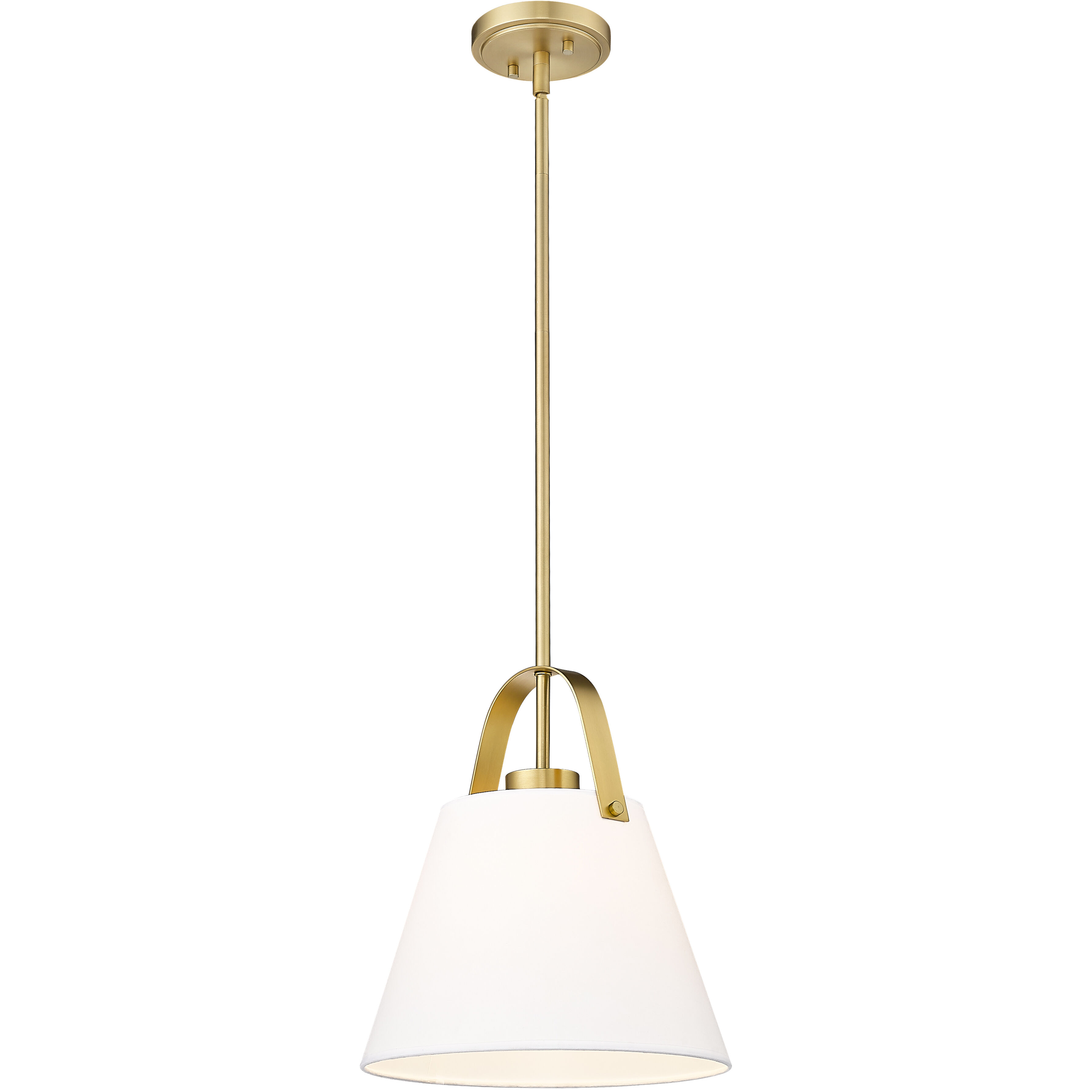 Z-Studio 1 Light 12.5 inch Heritage Brass Pendant Ceiling Light