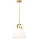 Z-Studio 1 Light 12.5 inch Heritage Brass Pendant Ceiling Light