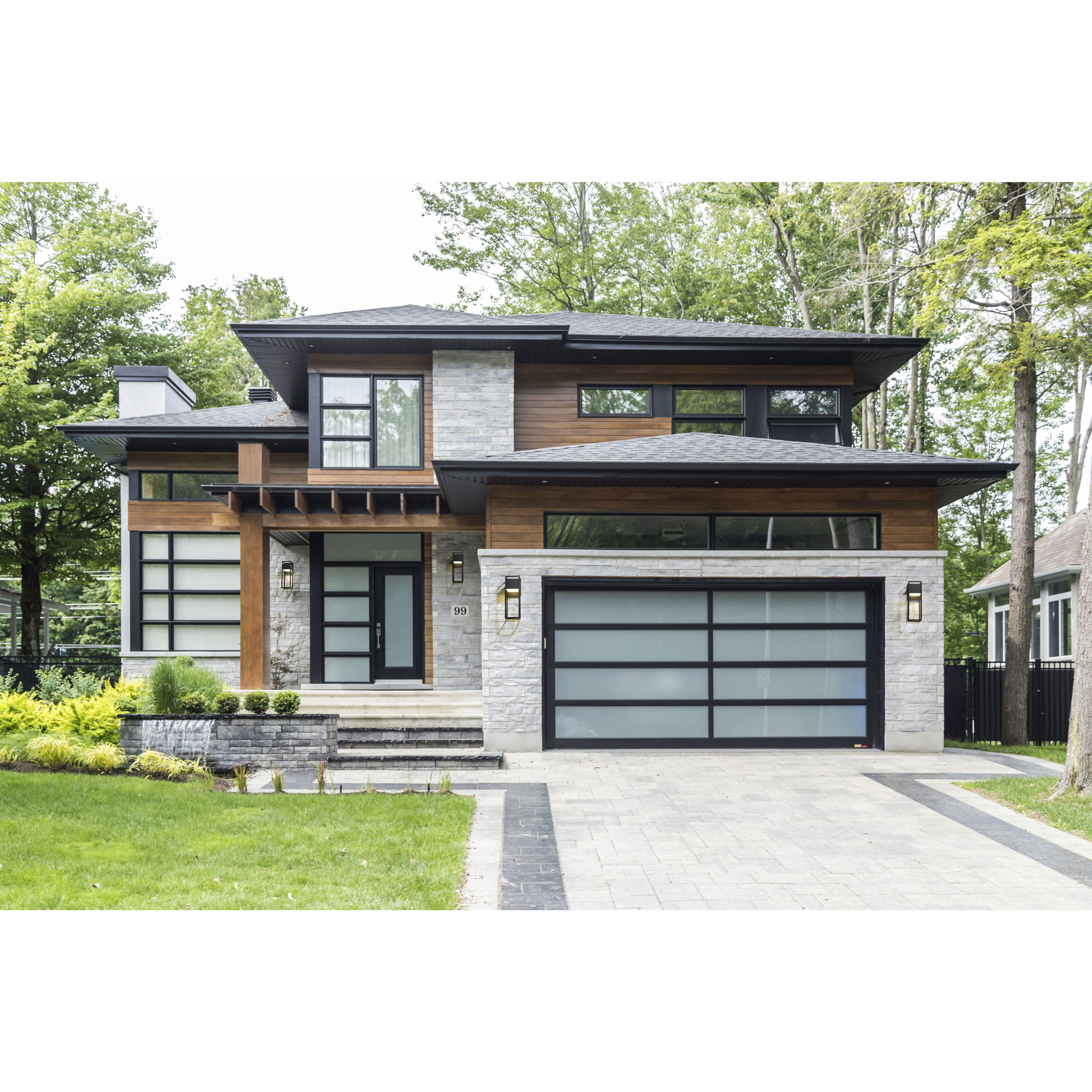 Barwick LED 24.5 inch Black Outdoor Wall Light