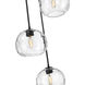Chloe 3 Light 20 inch Matte Black Chandelier Ceiling Light