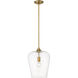 Joliet 1 Light 12 inch Olde Brass Pendant Ceiling Light