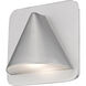 Obelisk LED 6.25 inch Silver Outdoor Wall Light