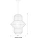 Orsay 1 Light 15 inch Matte Black Pendant Ceiling Light