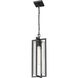 Aura 1 Light 8 inch Black Outdoor Chain Mount Ceiling Fixture in G9