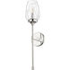 Cassian 1 Light 5.5 inch Polished Nickel Wall Sconce Wall Light