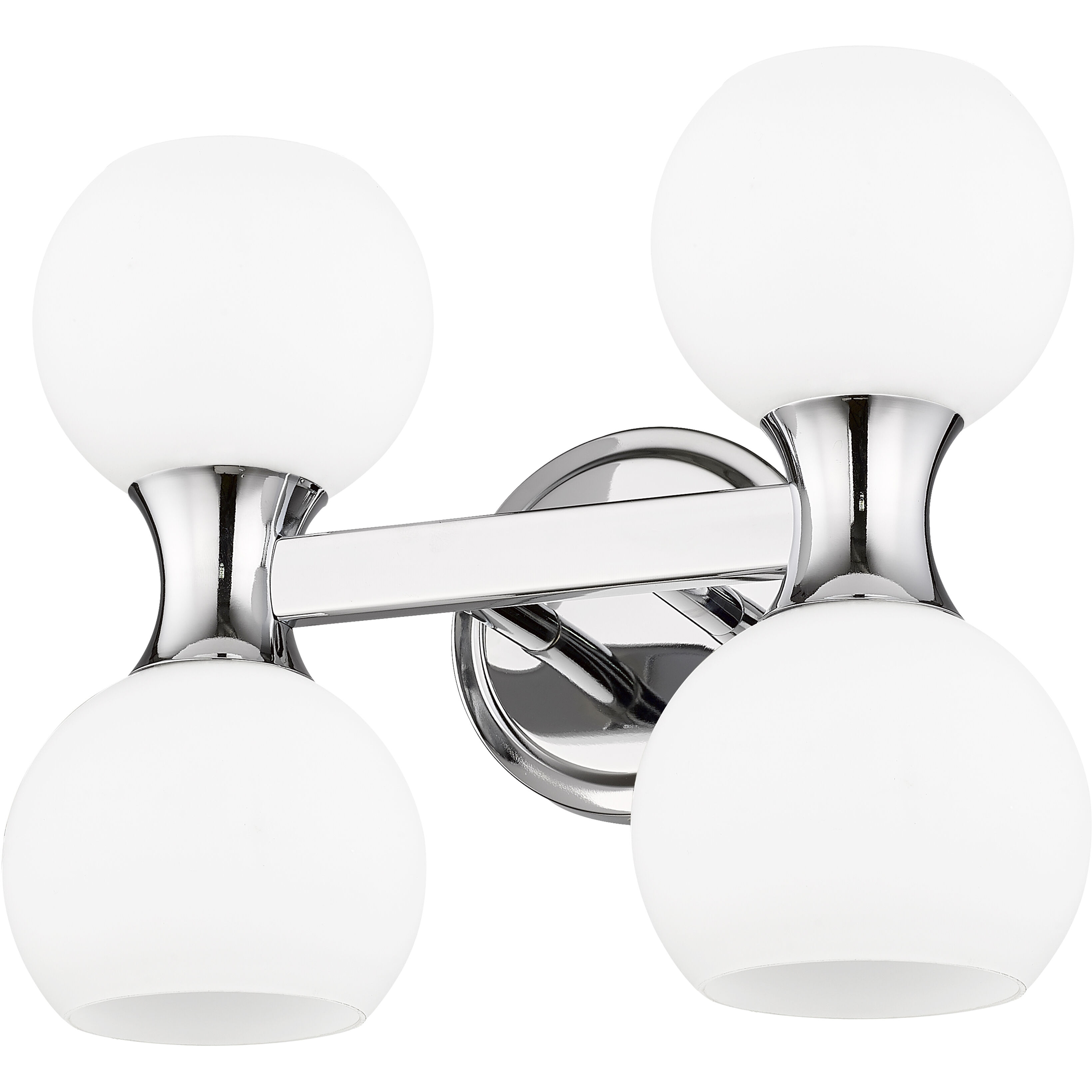 Artemis 4 Light 13 inch Chrome Vanity Wall Light