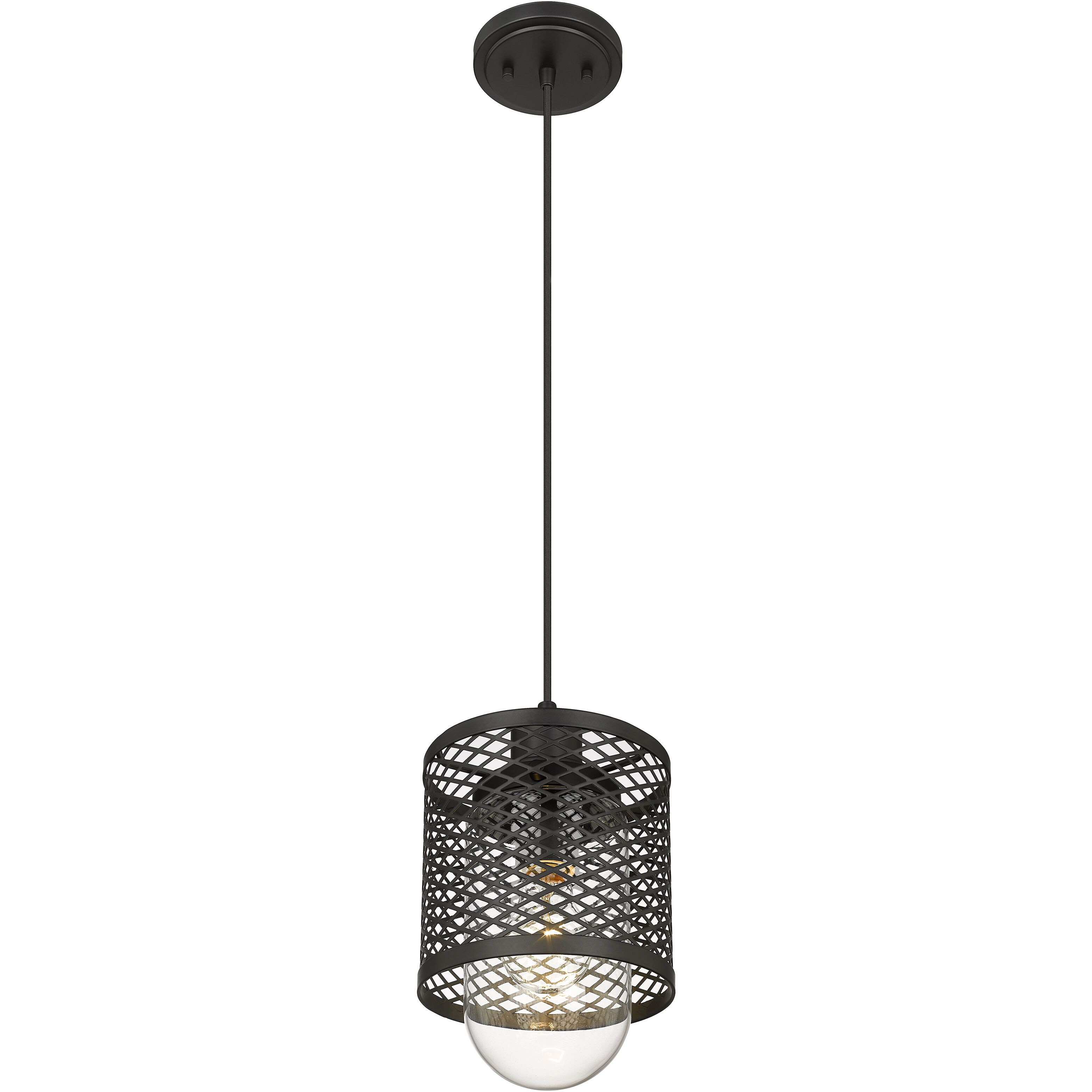 Kipton 1 Light 6 inch Matte Black Pendant Ceiling Light