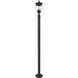 Davina 3 Light 94 inch Black Outdoor Post Mounted Fixture in G9