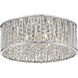 Terra 6 Light 15.75 inch Chrome Flush Mount Ceiling Light in 5.5