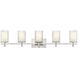 Grayson 5 Light 40 inch Brushed Nickel Vanity Wall Light