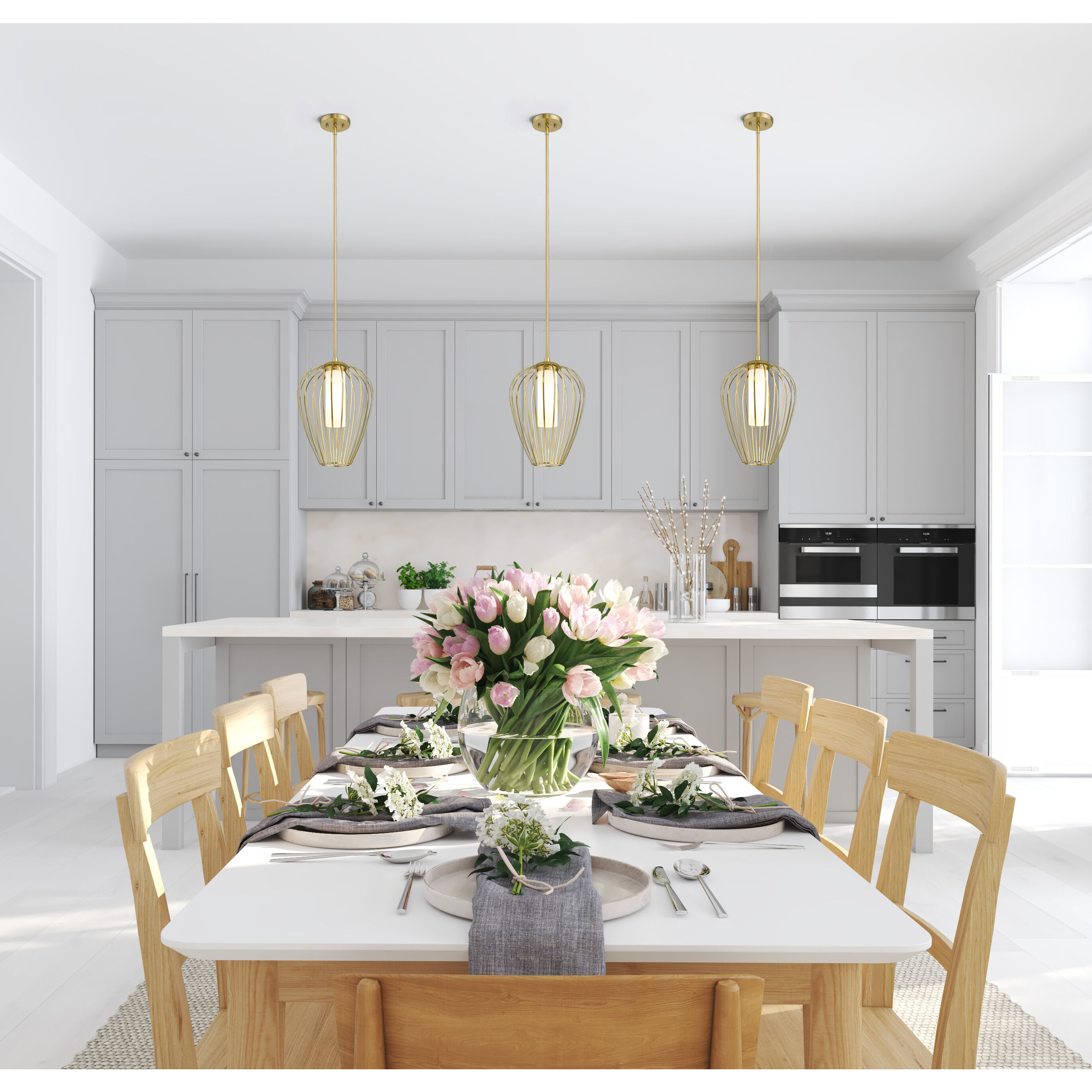 Savanti 1 Light 12 inch Modern Gold Pendant Ceiling Light