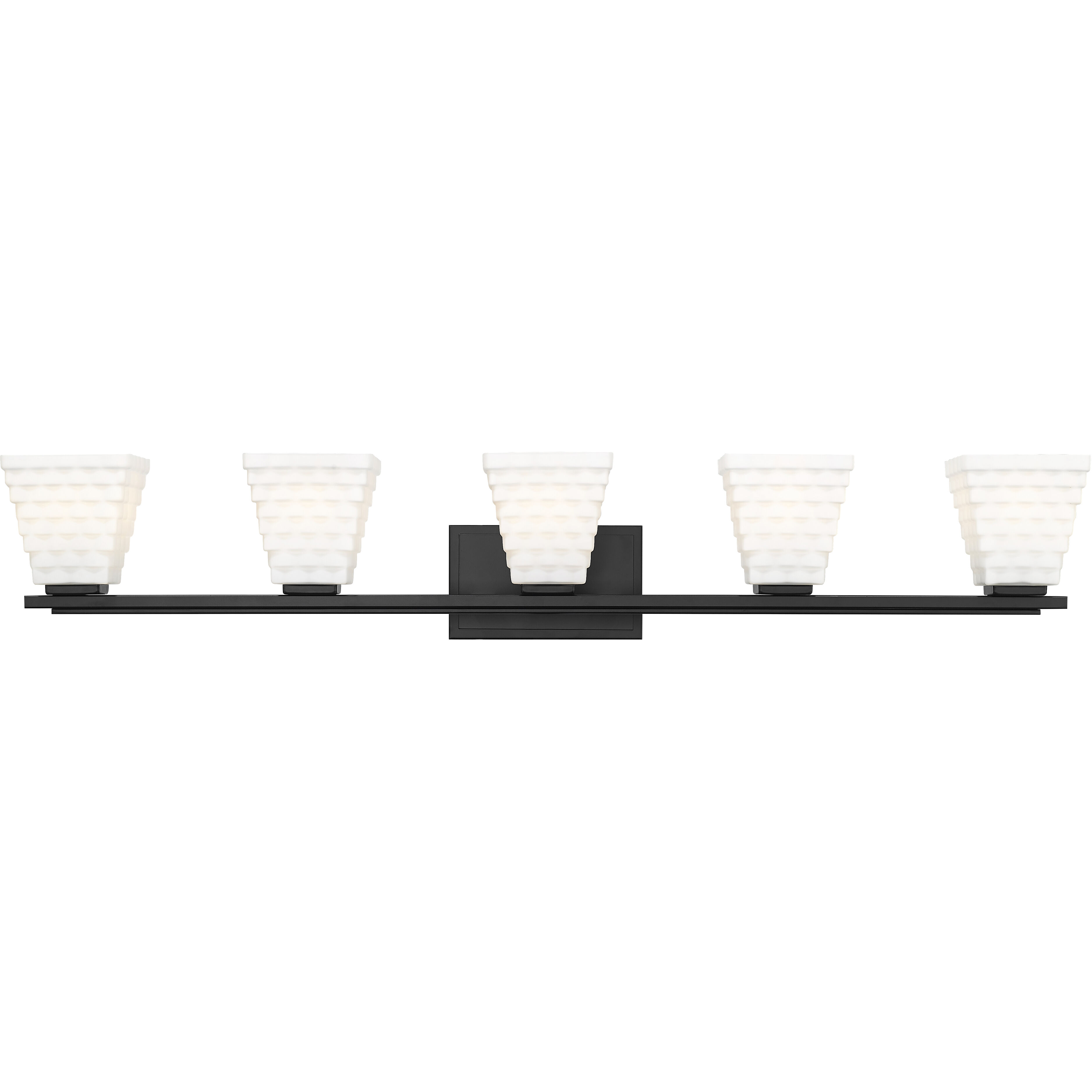 Annalise 5 Light 42 inch Matte Black Vanity Wall Light