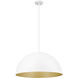 Vega Pendant Ceiling Light in Matte White