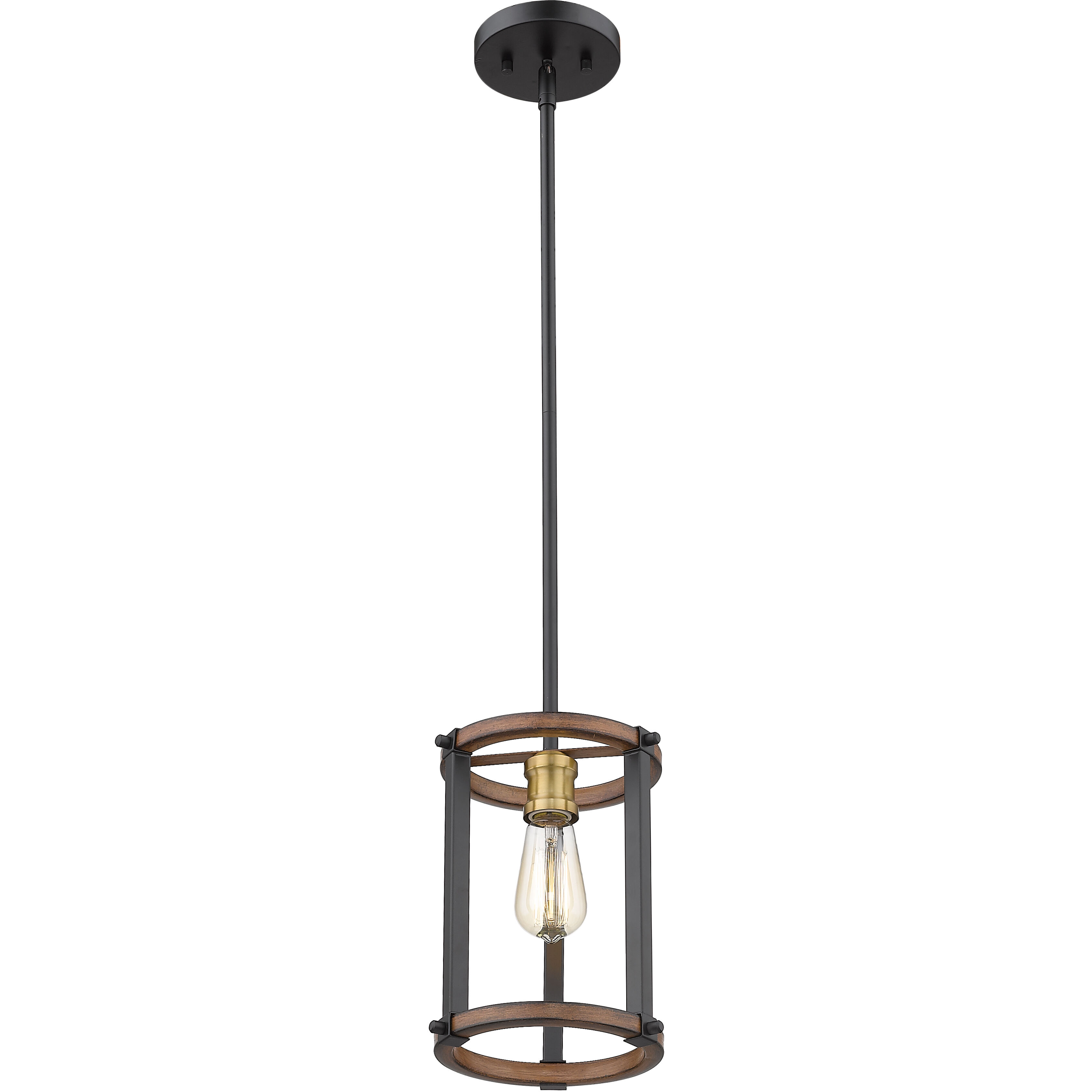 Kirkland 1 Light 7 inch Rustic Mahogany Pendant Ceiling Light