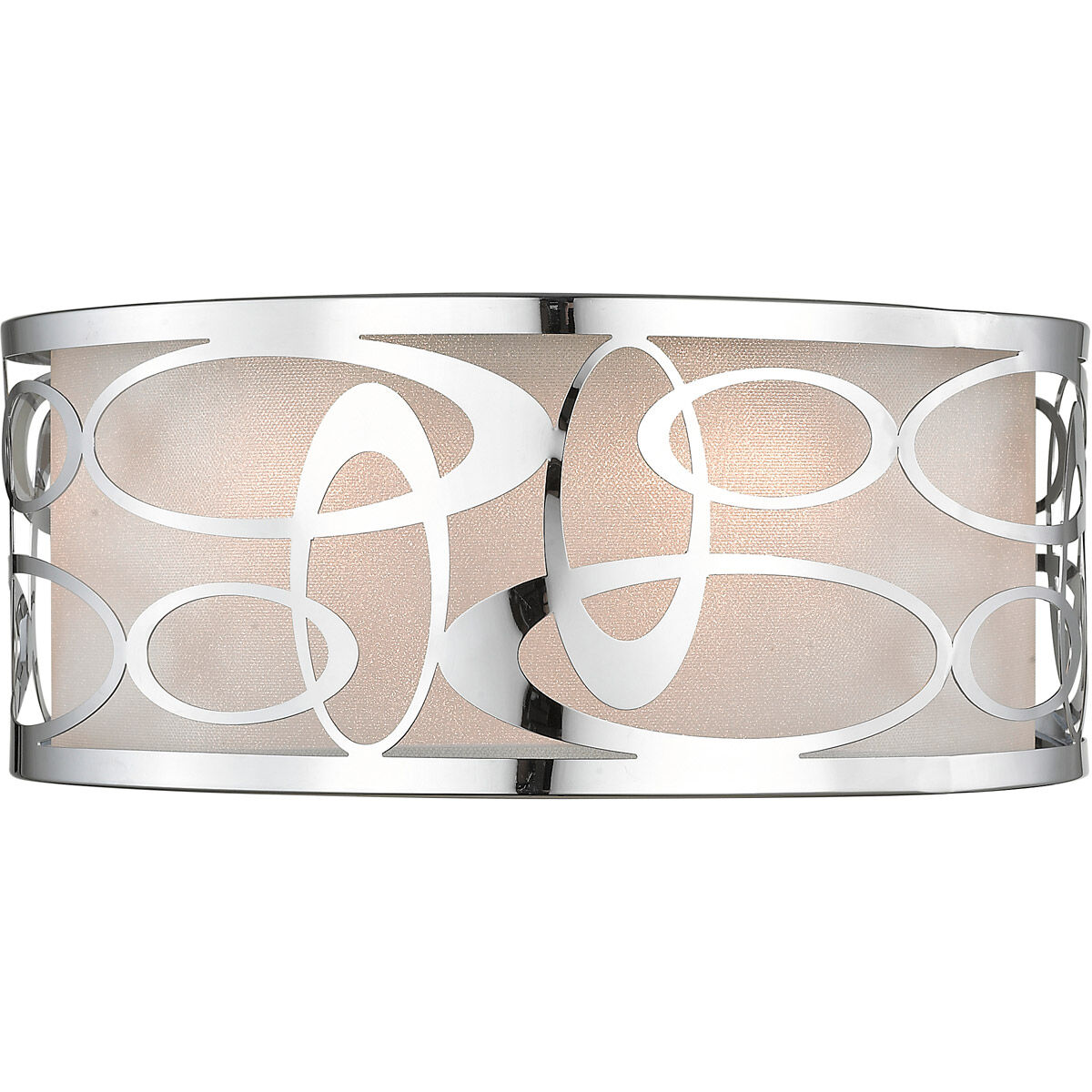 Opal 3 Light 14 inch Chrome Flush Mount Ceiling Light