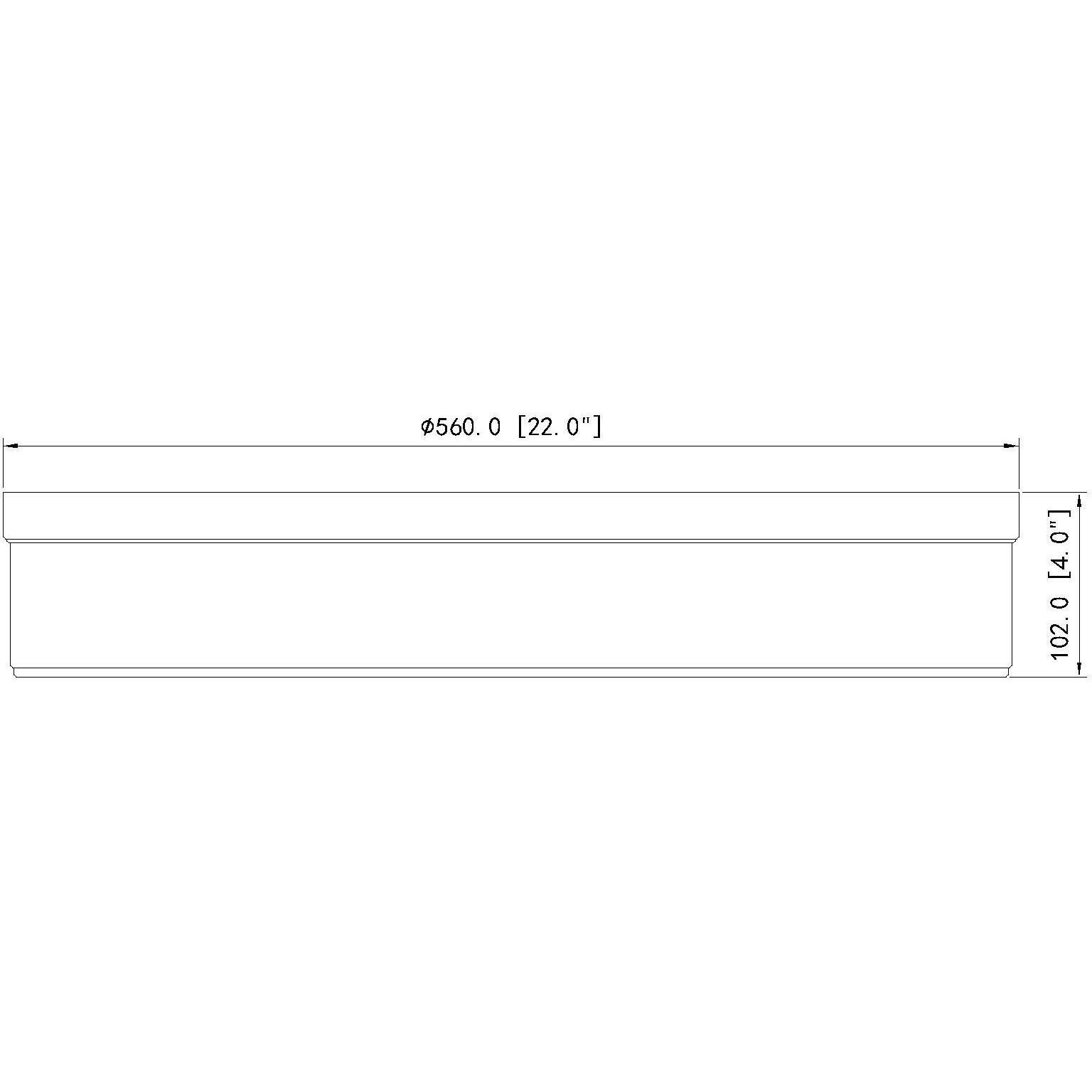 Anders LED 22 inch Polished Nickel Flush Mount Ceiling Light