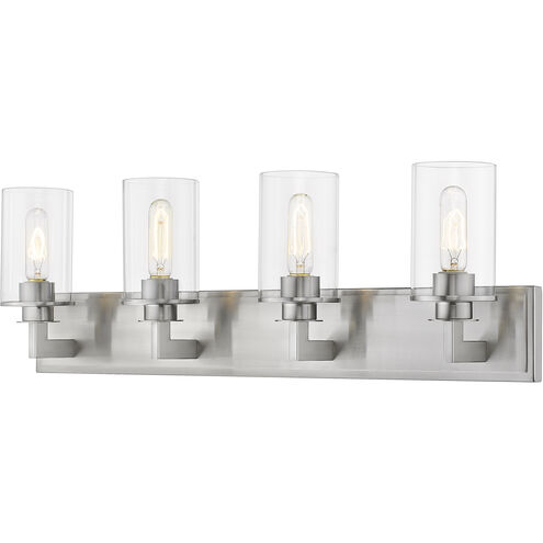 Savannah 4 Light 31.5 inch Brushed Nickel Vanity Wall Light