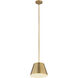 Lilly 1 Light 12 inch Rubbed Brass Pendant Ceiling Light