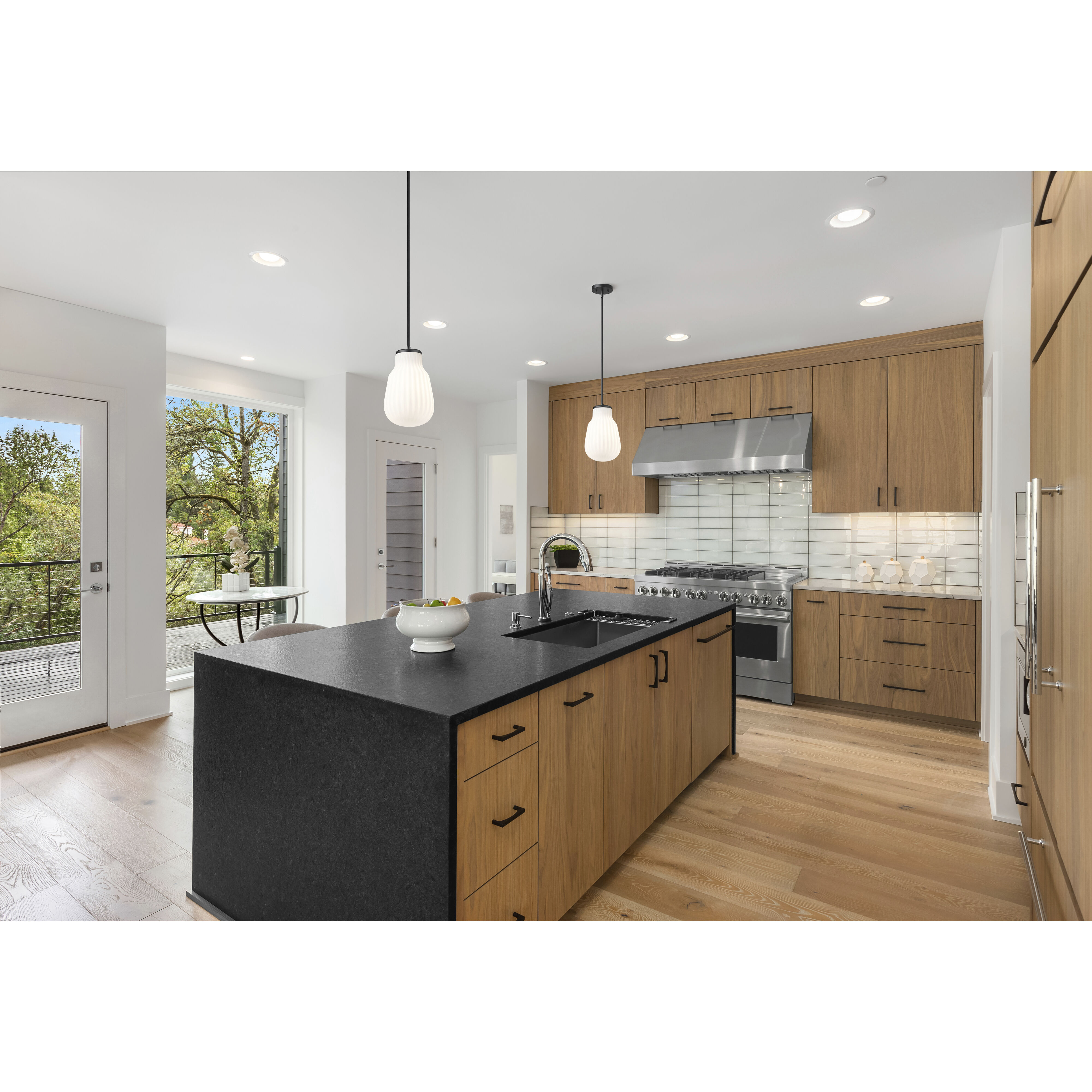 Newbury 1 Light 8 inch Matte Black Pendant Ceiling Light