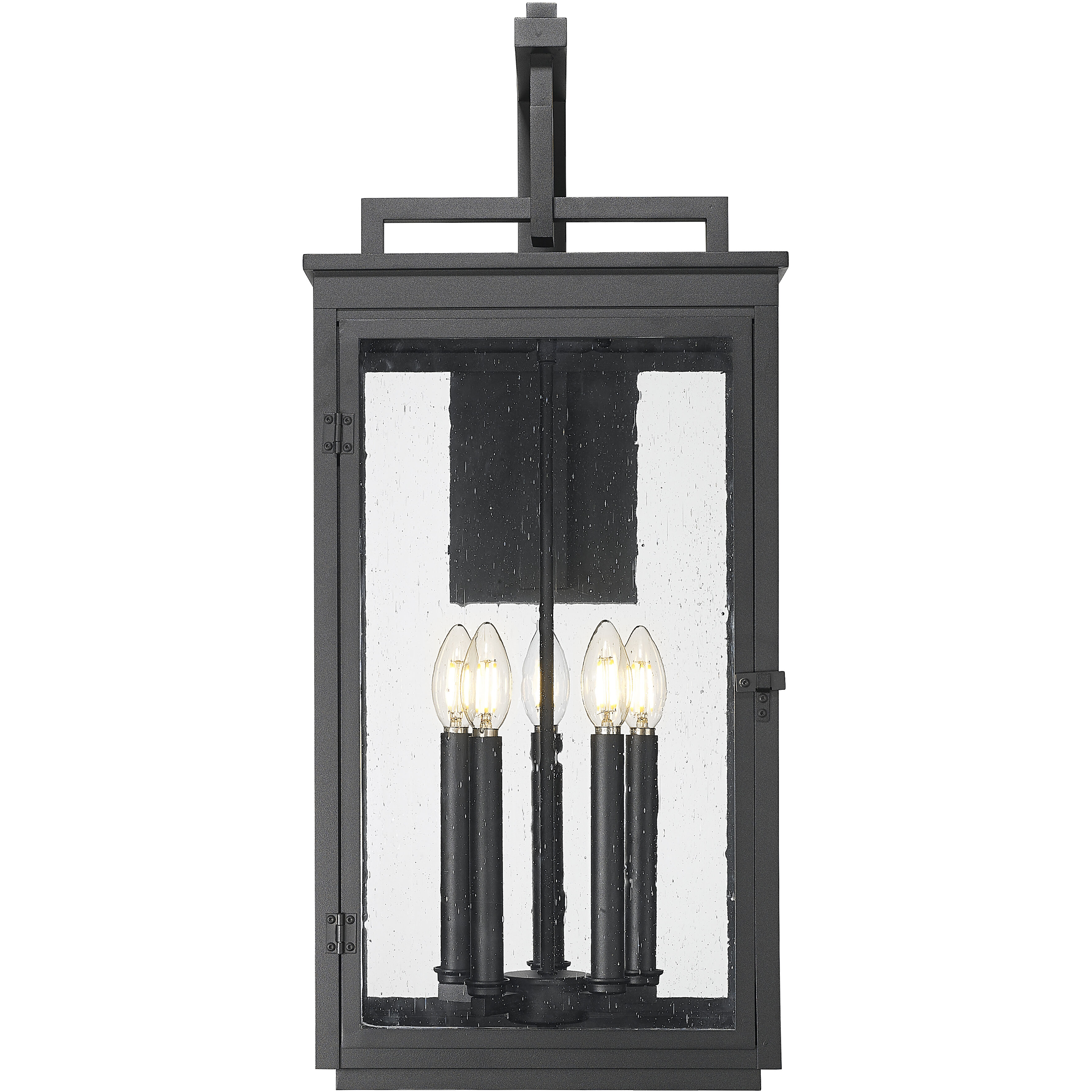 Hartwell 5 Light 28.5 inch Sand Black Outdoor Wall Light