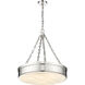 Anders LED 22 inch Polished Nickel Flush Mount Ceiling Light