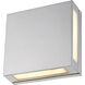 Quadrate LED 11 inch Silver Outdoor Wall Light