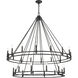 Dennison 28 Light 60 inch Matte Black Chandelier Ceiling Light