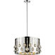 Oberon 4 Light 17 inch Chrome Pendant Ceiling Light