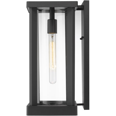 Glenwood 1 Light 16.75 inch Black Outdoor Wall Light