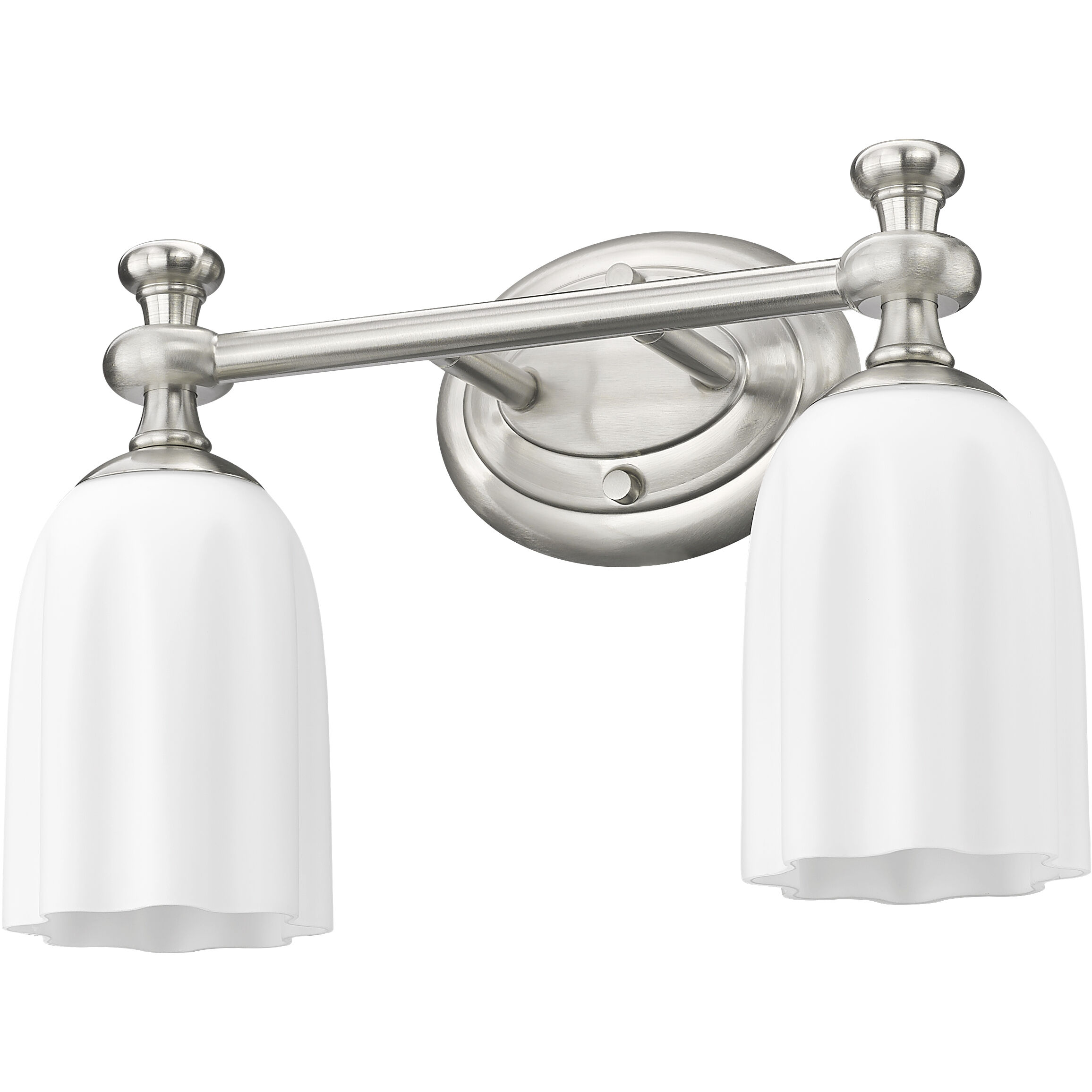 Orion 2 Light 13.75 inch Brushed Nickel Bath Vanity Light Wall Light