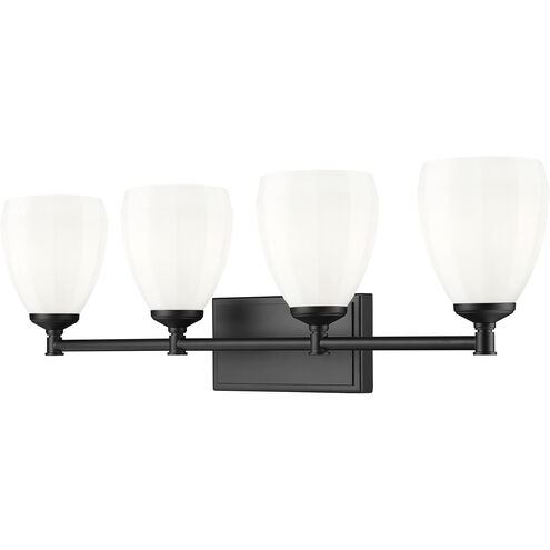 Oren 4 Light 31 inch Matte Black Bath Vanity Light Wall Light