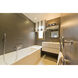 Titania 2 Light 24 inch Black and Brushed Nickel Vanity Wall Light