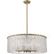 Glacier 10 Light 26.75 inch Modern Gold Chandelier Ceiling Light
