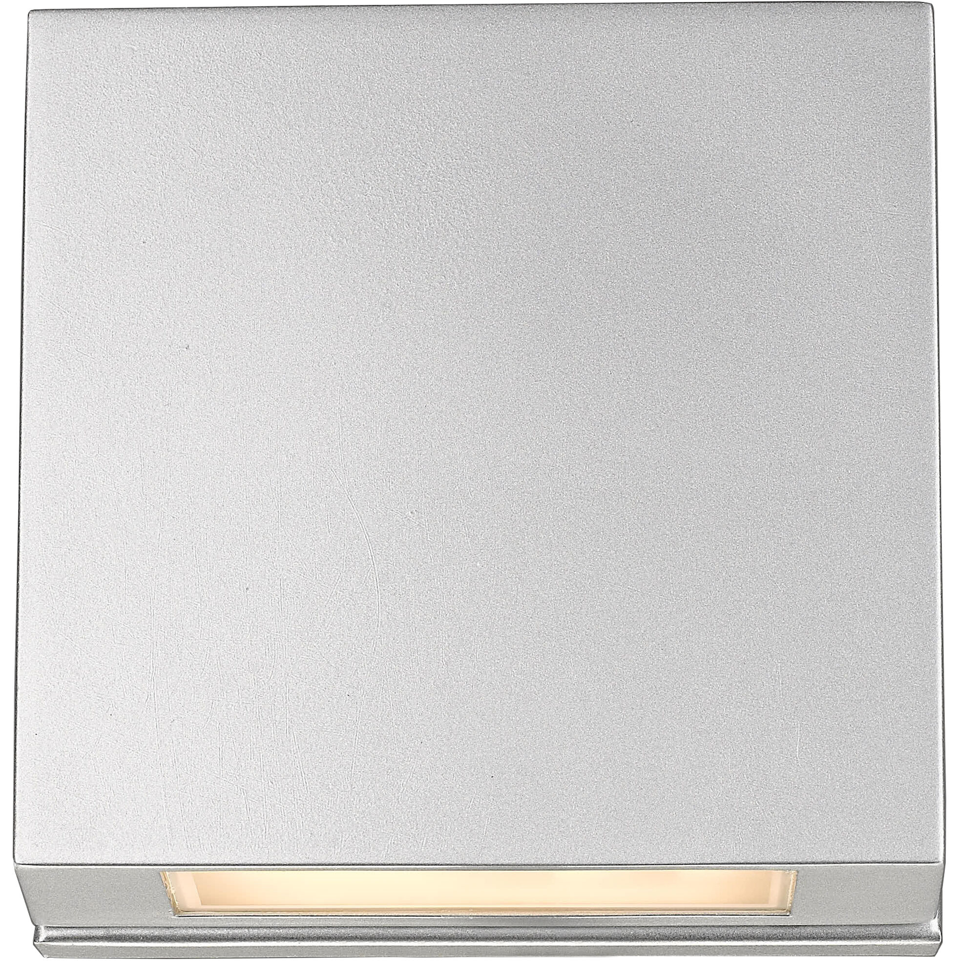 Quadrate LED 9.25 inch Silver Outdoor Wall Light